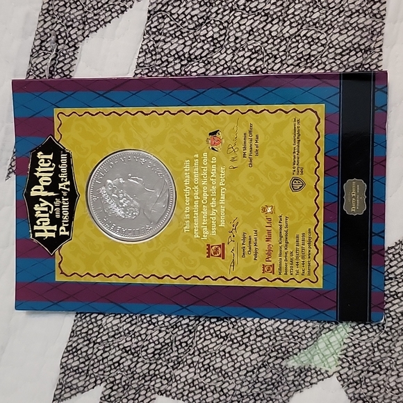 Harry Potter Isle of Man 1 Crown Coins the Prisoner of Azkaban set NEW - Picture 7 of 10